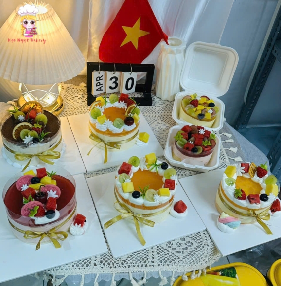 Bánh mousse đủ vị dâu ,xoài