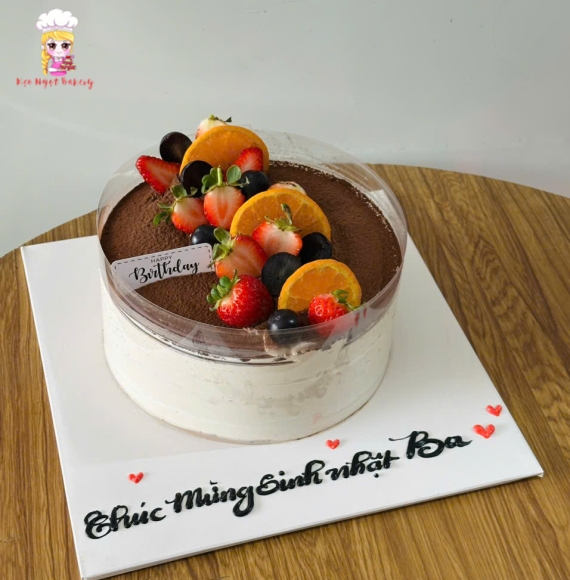 Bánh tiramisu tặng sinh nhật ba yêu 