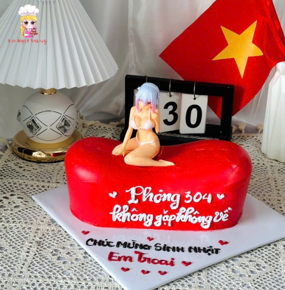 Bánh kem rút tiền ghế tình yêu ở tân phú