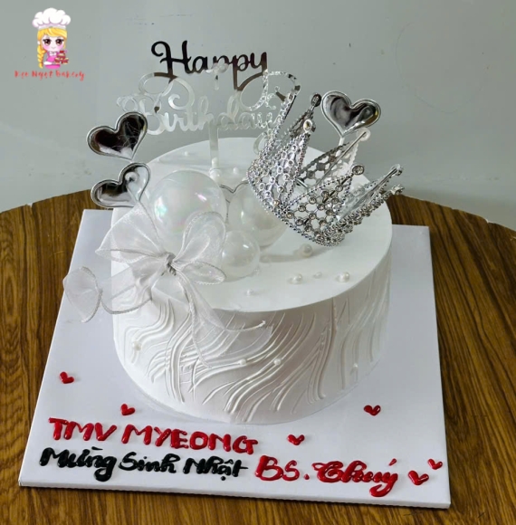 Bánh kem rút tiền kèm phụ kiện vương niệm