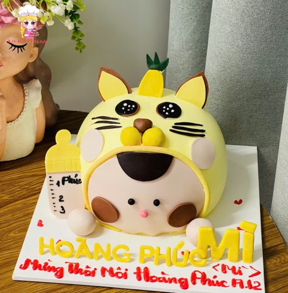 Bánh kem thôi nôi cho bé trai