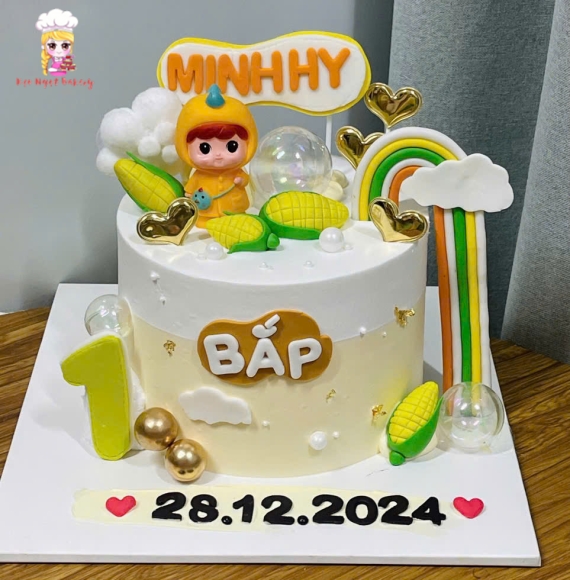 Bánh kem thôi nôi cho bé bắp