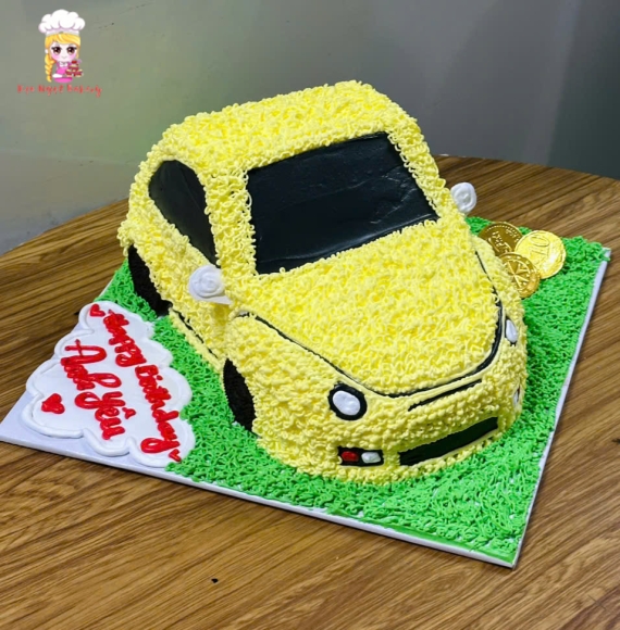 Bánh kem ô tô dành cho bé trai