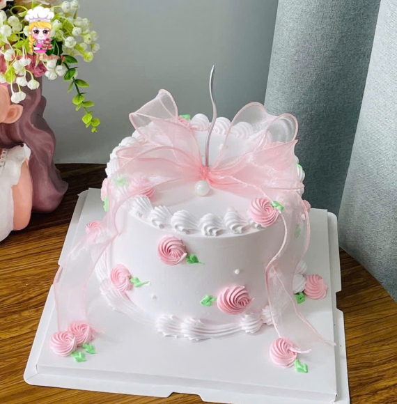 Bánh kem nhẹ nhàng tone hàn quốc