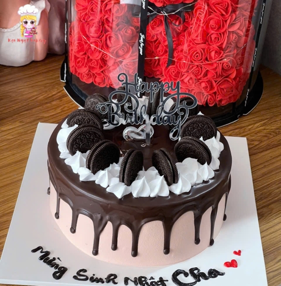 Bánh kem chúc mừng sinh nhật cha