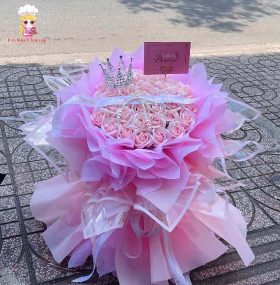 Bó hoa sáp ở quận 3