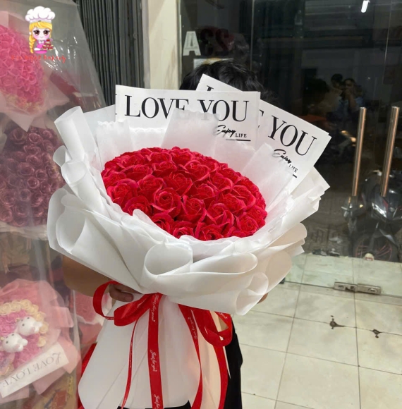 Bó hoa sáp tặng mẹ