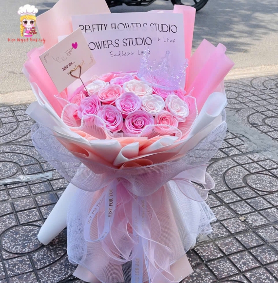 Bó hoa sáp siêu đẹp ở quận 5