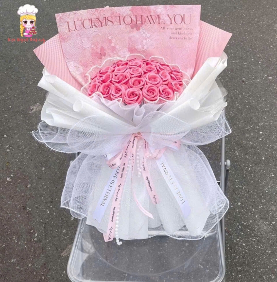 Bó hoa sáp Tone hồng 