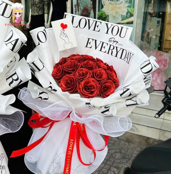 Bó hoa sáp ở hóc môn