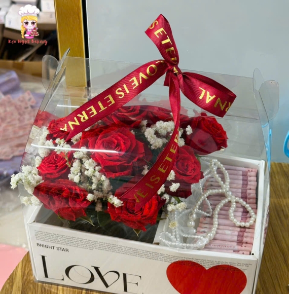 Hộp hoa tiền 50k ở tphcm