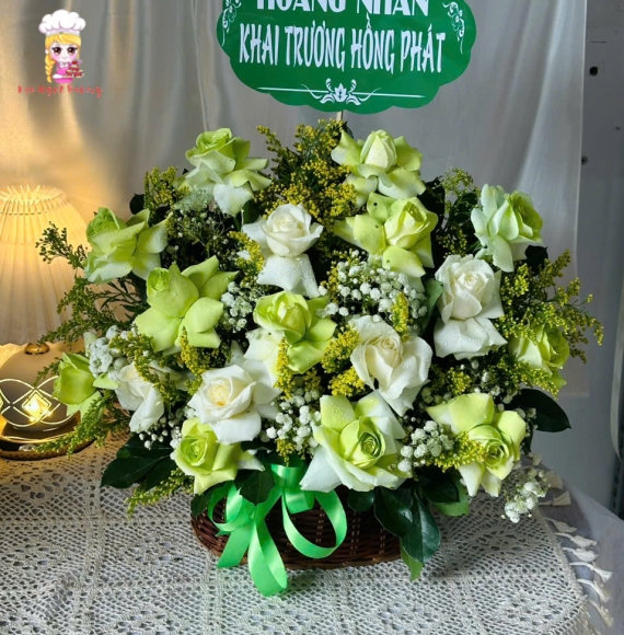 Giỏ hoa chúc mừng khai trương