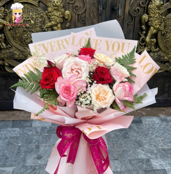 Bó hoa chúc mừng 20/10