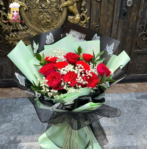 Bó hoa hồng đi dự tốt nghiệp