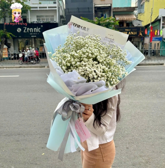 Bó hoa baby khổng lồ