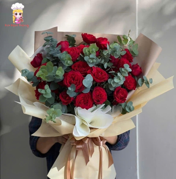 Bó hoa hồng khổng lồ ở Tân Phú