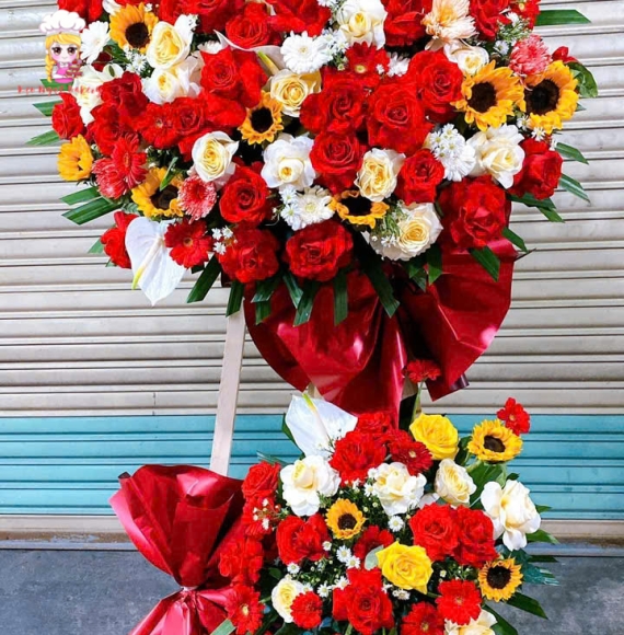 Kệ hoa chúc mừng khai trương hiện đại