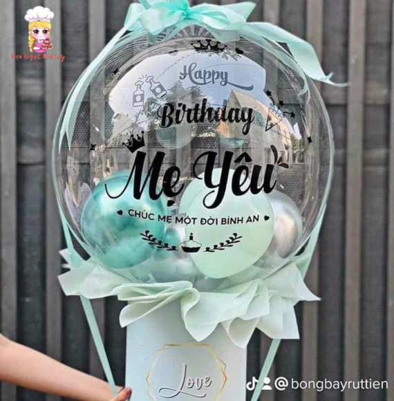 Bóng bay rút tiền tặng mẹ yêu của con