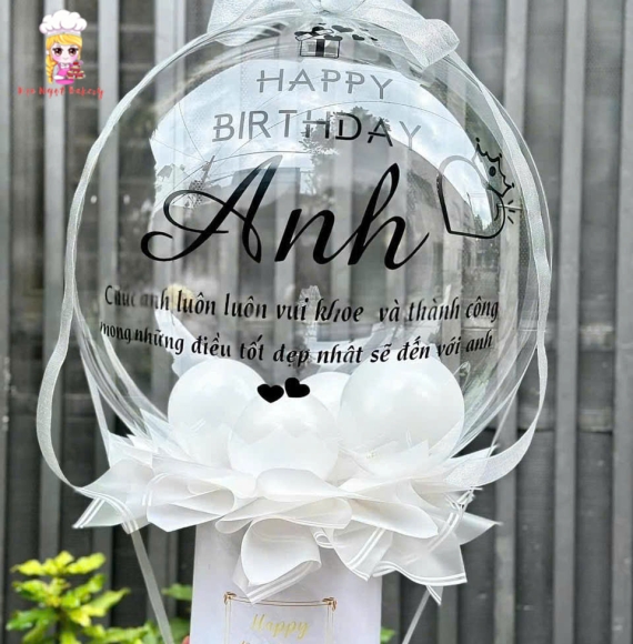 Bóng bay rút tiền tặng anh