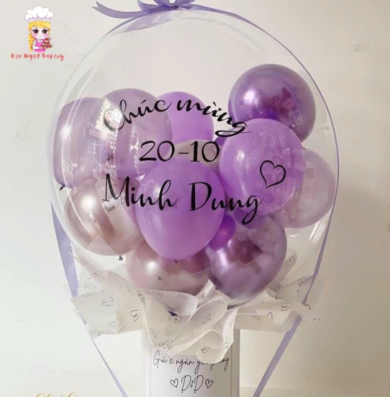 Bóng bay rút tiền tặng thôi nôi