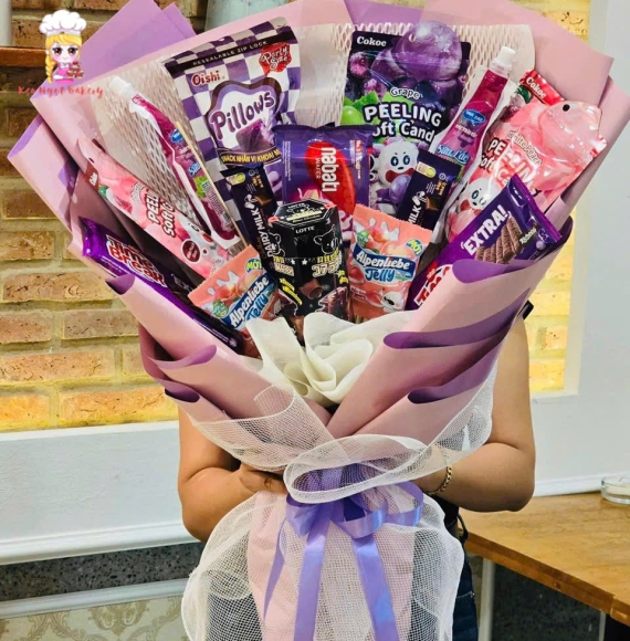 Sét quà bánh kẹo tone tím