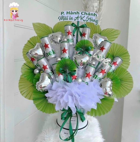 Giỏ bia tặng sinh nhật tặng sếp