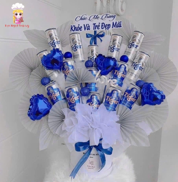 Giỏ bia tặng sinh nhật tặng mẹ