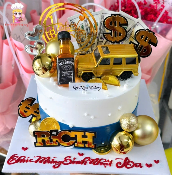 Bánh kem dành tặng cho bố yêu