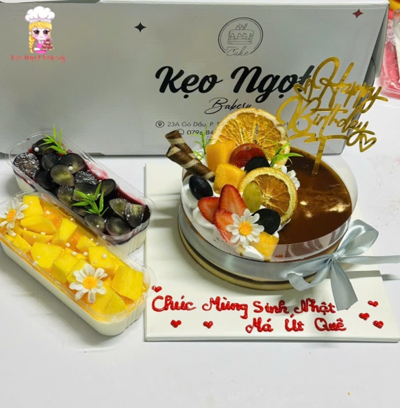 Bánh kem rau cau trái cây ngon ở Gò Vấp