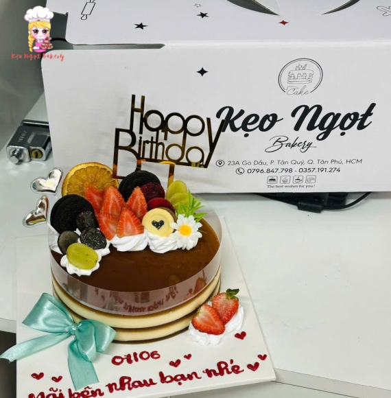 Bánh kem rau cau tặng bạn thân