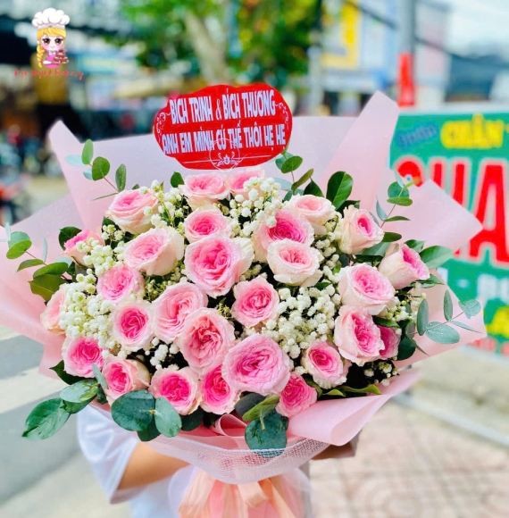 Bó hồng mừng sinh nhật