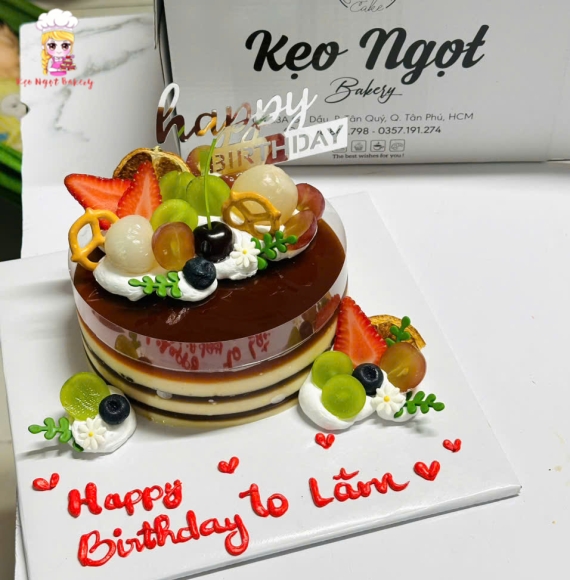 Bánh kem rau cau tặng bạn trai