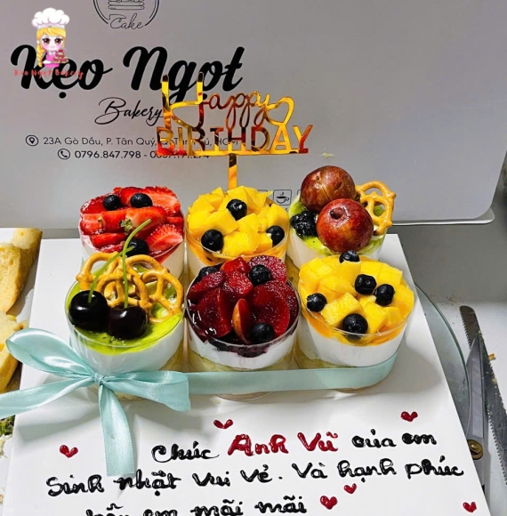 Sét bánh 6 ly panna cotta