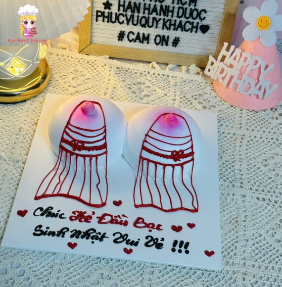 Bánh kem hài bựa hot tại kẹo ngọt 2025