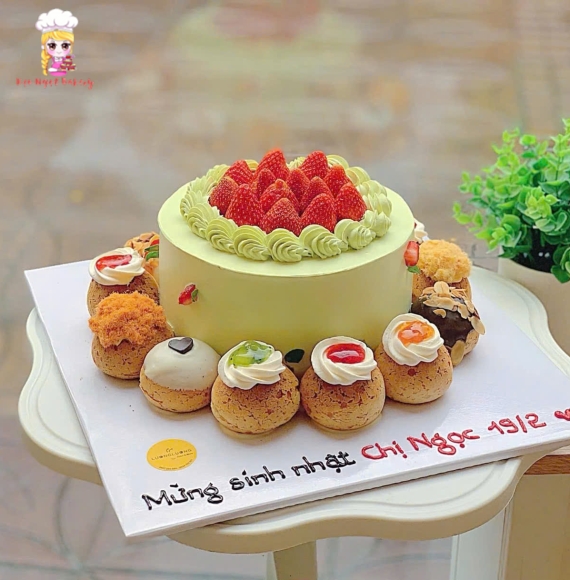 Mẫu bánh su kem hot 2025 tặng sinh nhật