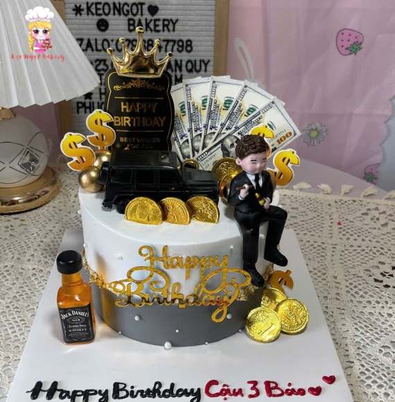 Mẫu bánh kem đẹp tặng cho bố