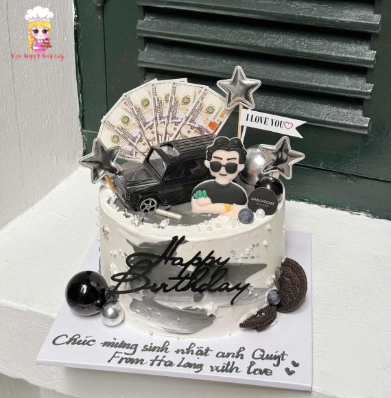Mẫu bánh kem đẹp tặng cho nam siêu ngầu hot 2025