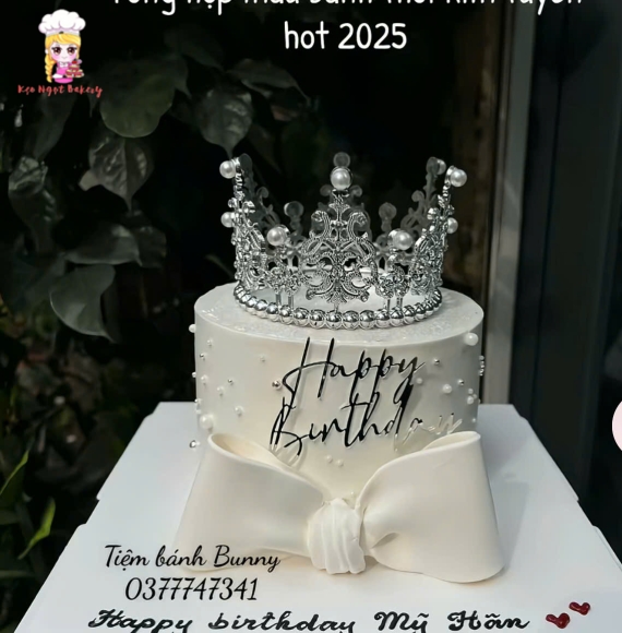 Tổng hợp những mẫu Bánh kem thổi kim tuyến hot 2025