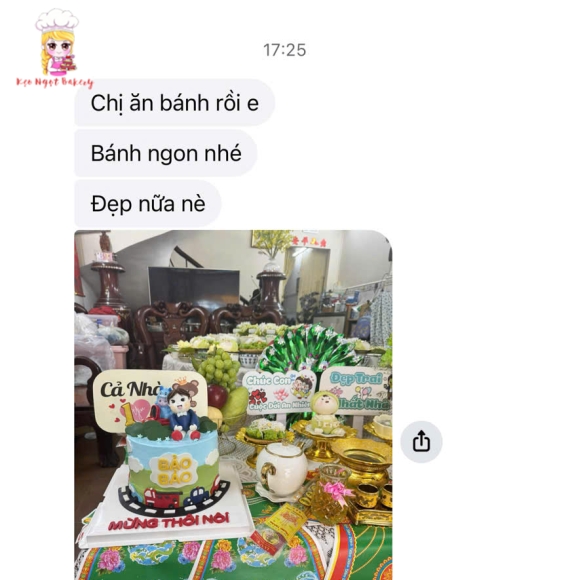 Bánh kem thôi nôi dành cho bé trai ở tân phú