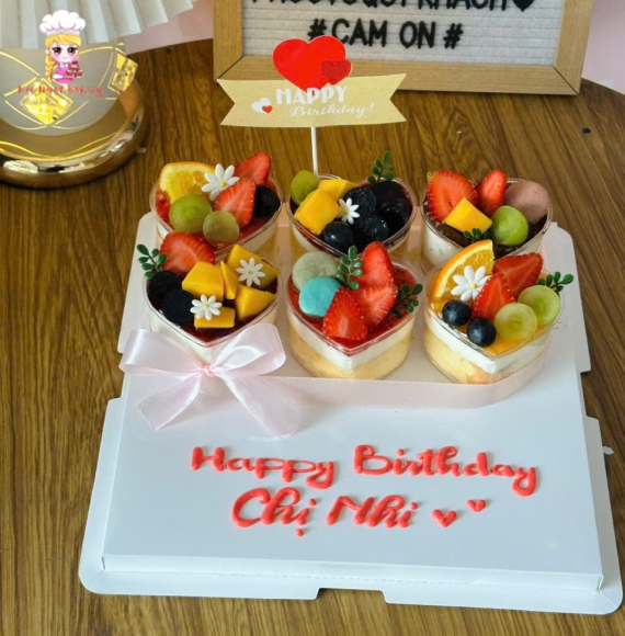 Sét bánh 6 ly đủ vị