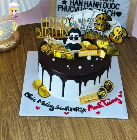 Bánh kem tặng anh trai làm theo yêu cầu