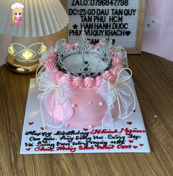 Bánh kem thổi kim tuyến Bling Bling