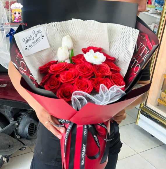 Hoa sáp tone đỏ mẫu mới nhà Kẹo Ngọt