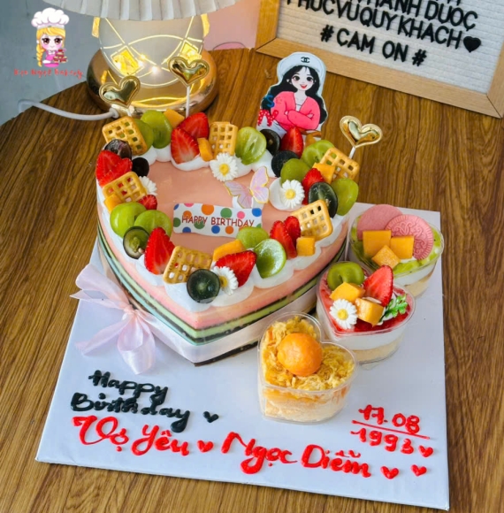 Bánh rau câu  tặng vợ yêu