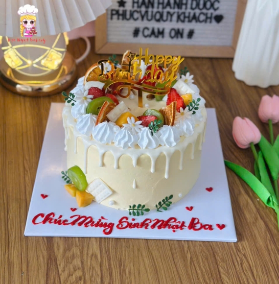 Bánh kem tặng sinh nhật ba
