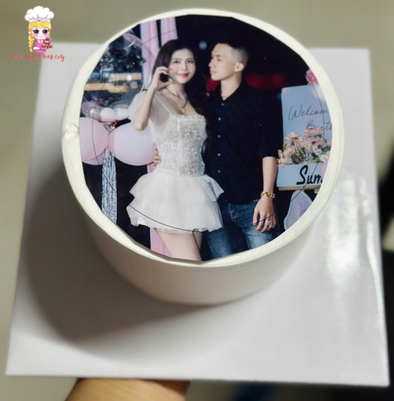 Bánh kem đốt cháy,in hình siêu đáng yêu