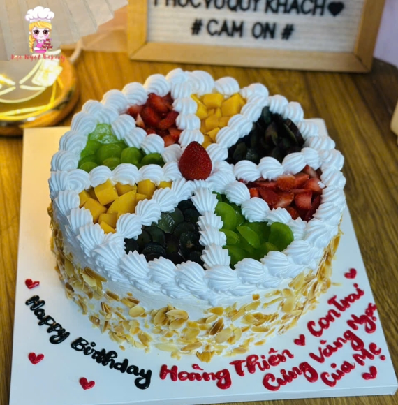 Bánh kem bắp tăng con trai mẹ yêu