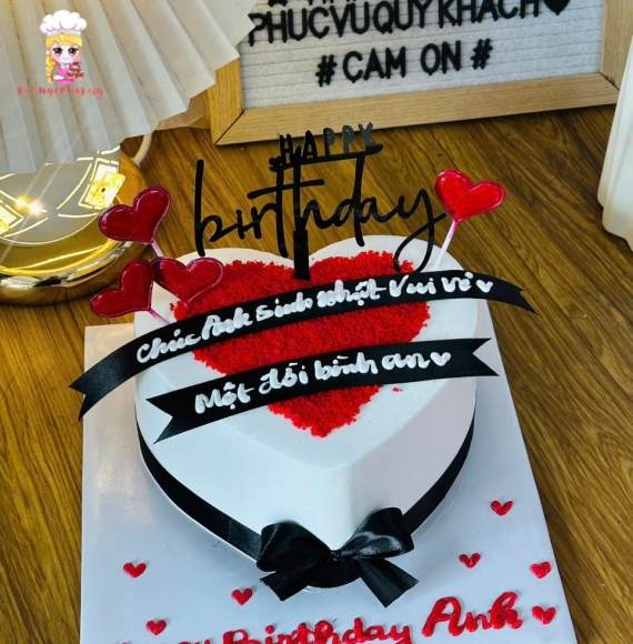 Bánh trái tim tặng anh yêu hot 2025