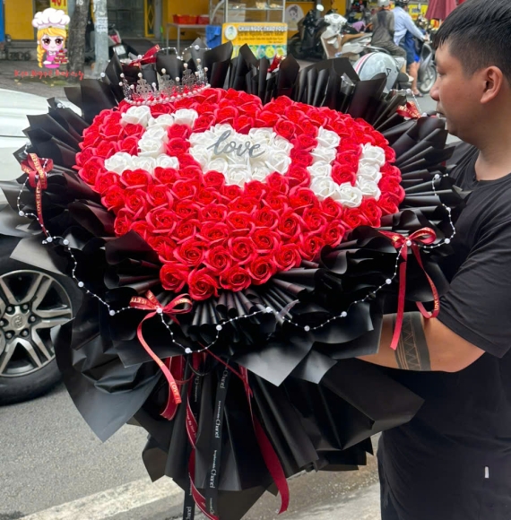 Bó hoa sáp size lớn tặng sinh nhật