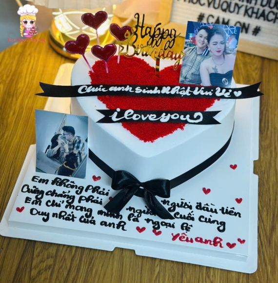 Bánh xinh tặng anh yêu in hình